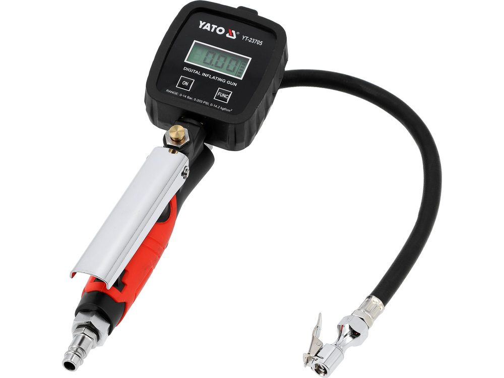 Пістолет для накачування повітря з дисплеєм YATO YT-23705, фото 1