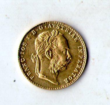 Австрія 1 дукат 1915  рік муляж рідкої золотої монети, фото 1