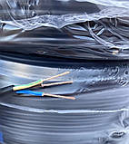 Провід кабель ПВС 3х0.75 повний переріз, мідний круглий чорний Одеса Каблекс (бухта 100м), фото 2