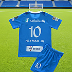 Футбольна форма дитяча Al-Hilal №10 Неймар (Neymar), комплект футболка+шорти, фото 2