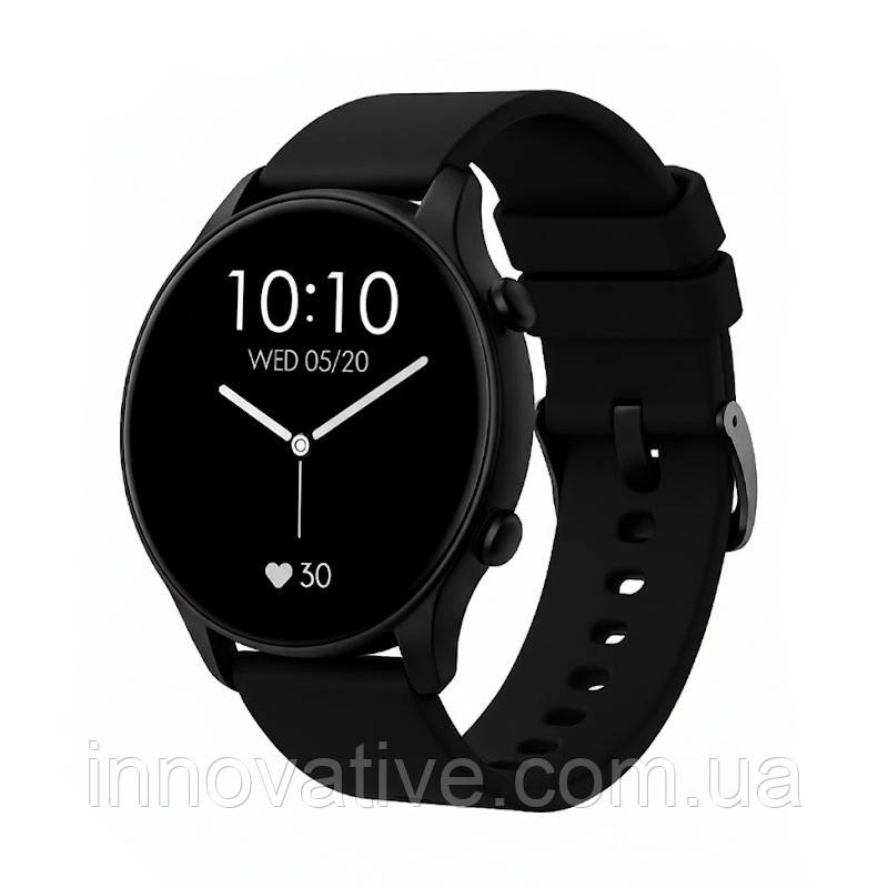 Розумний годинник Jiks Watch Air з вбудованим мікрофоном та вимірюванням артеріального тиску (Чорний), фото 1