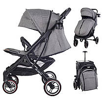 Прогулянкова Коляска Dearest 819 Plus Сіра, рама чорна