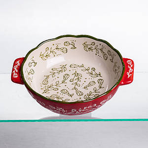 Форма для запікання Vintage Ø17 (см) кругла форма для випікання в духовці з ручками Червона HM04-05