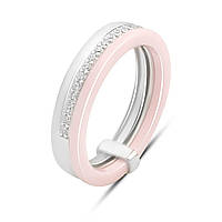 Срібне кільце Proba з керамікою, вага виробу 4,12 г (60002342) 18.5 розмір