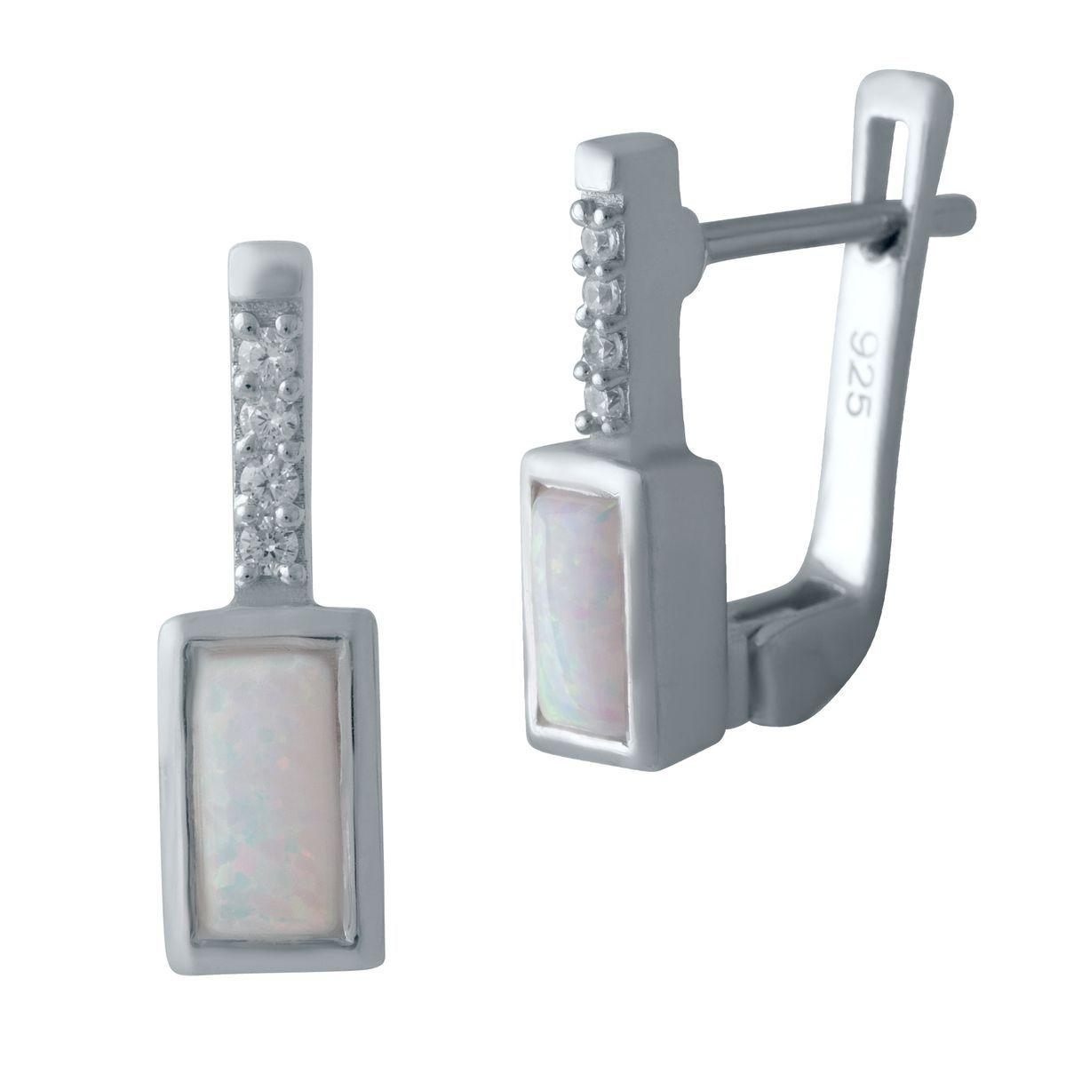 Срібні сережки Proba з опалом 0.395ct (2018452), фото 1