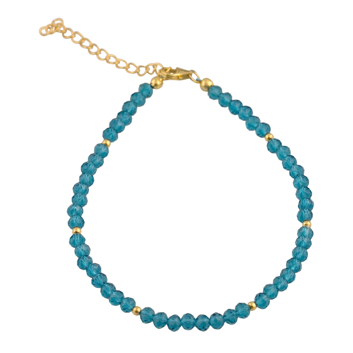 Срібний браслет Proba з топазом Лондон Блю 15.695ct, вага виробу 4,43 г (2128977) 2025 розмір, фото 1