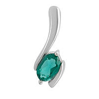 Срібна підвіска Proba з аквамарином nano 0.383ct (2140191)