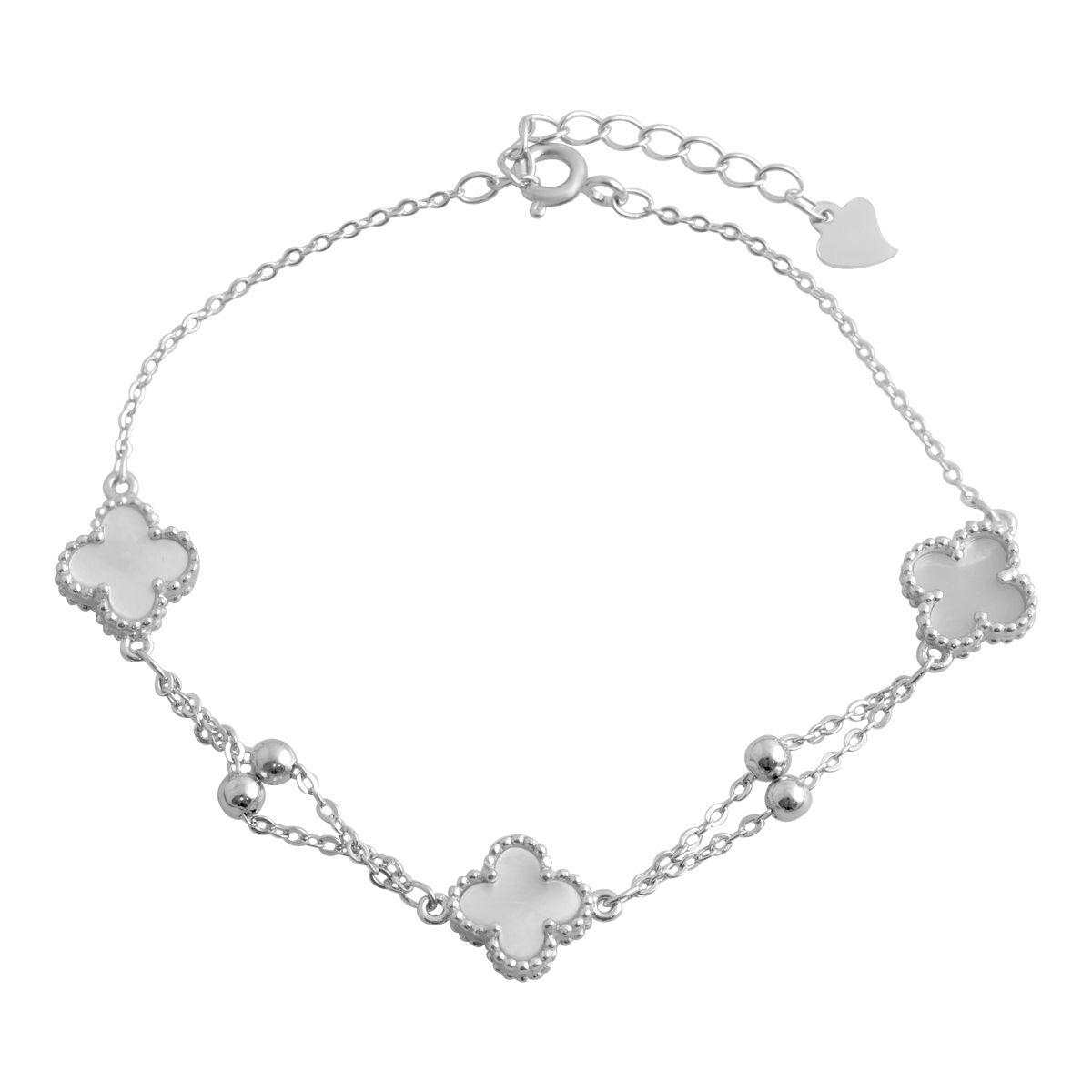 Срібний браслет Proba з натуральним перламутром, вага виробу 3,6 г (2079453) 1720 розмір, фото 1