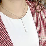 Срібне кольє Proba з фіанітами, вага виробу 3,56 г (2079729) 400450 розмір, фото 2