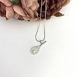 Срібна підвіска Proba з фіанітами, перлами (2080909), фото 3