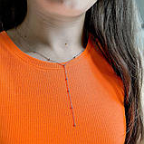 Срібне кольє Proba з без каменів, вага виробу 2,85 г (2159216) 400450 розмір, фото 3