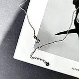 Срібне кольє Proba з без каменів, вага виробу 2,85 г (2159216) 400450 розмір, фото 6