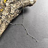 Срібне кольє Proba з без каменів, вага виробу 2,85 г (2159216) 400450 розмір, фото 9