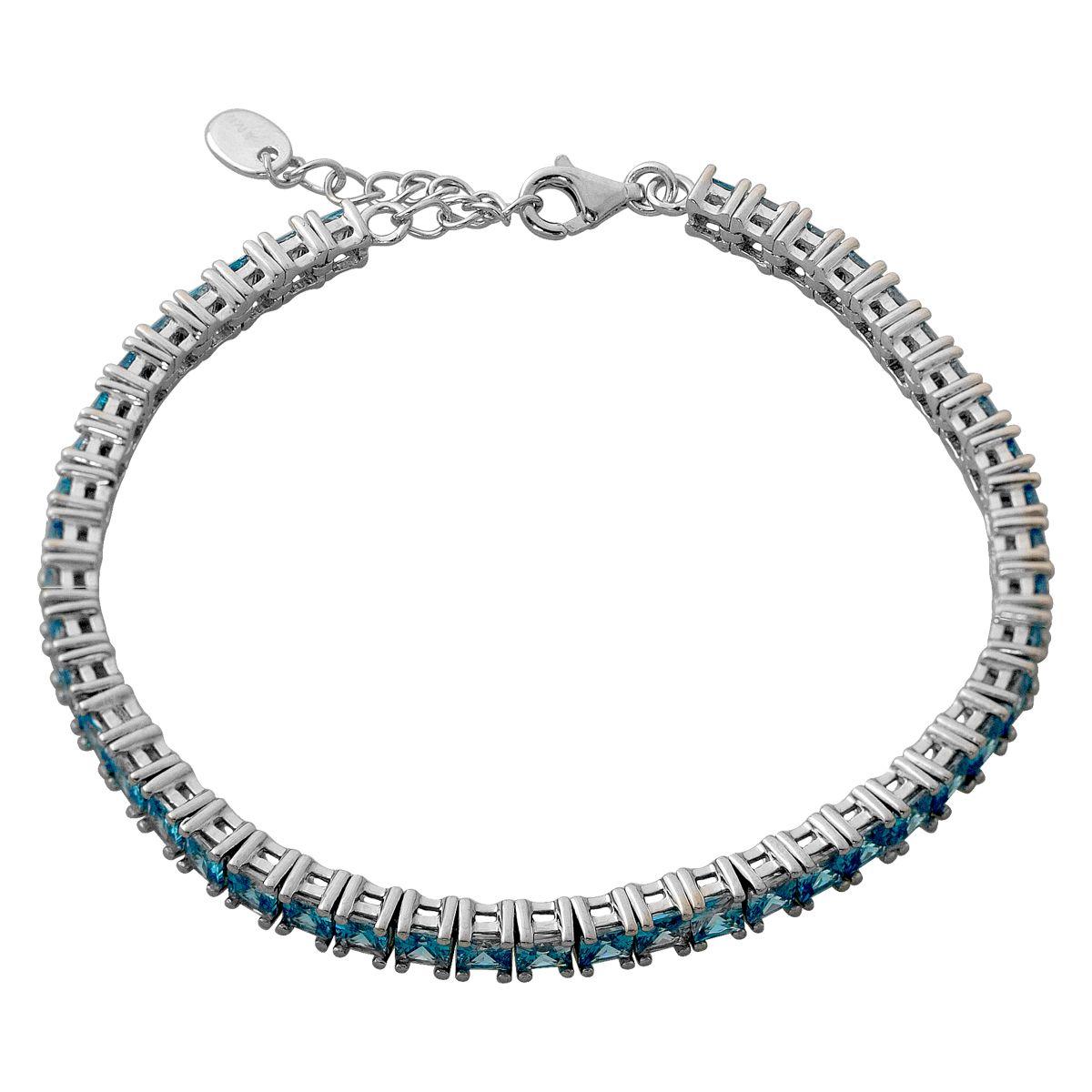 Срібний браслет Proba з фіанітами, вага виробу 11,14 г (60002015) 1618 розмір, фото 1