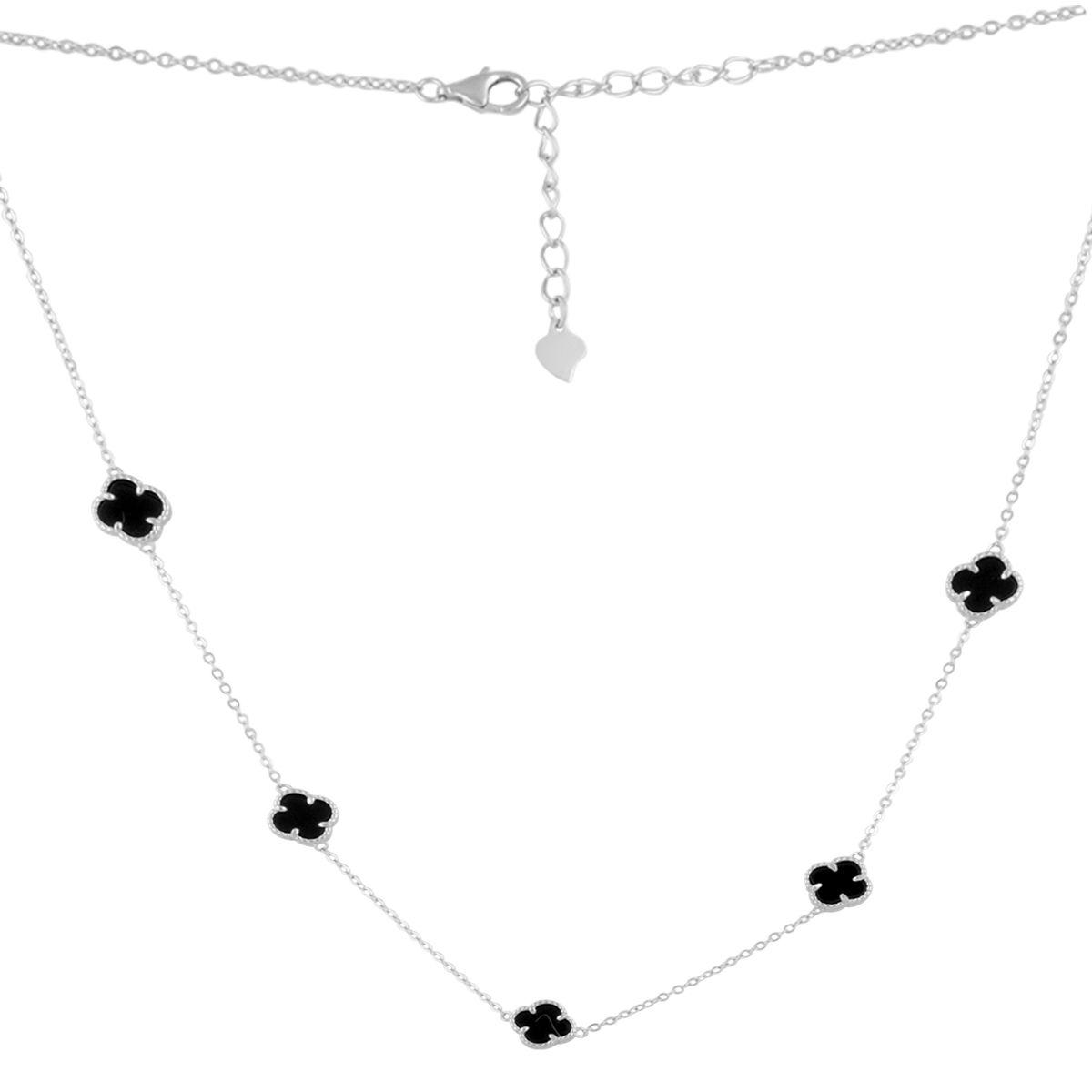 Срібне кольє Proba з натуральним оніксом, вага виробу 6,34 г (2102847) 450500 розмір, фото 1