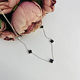 Срібне кольє Proba з натуральним оніксом, вага виробу 6,34 г (2102847) 450500 розмір, фото 2