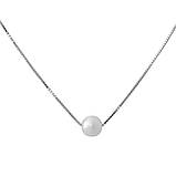 Срібне кольє Proba з натуральними перлами, вага виробу 1,52 г (2160908) 400450 розмір, фото 2