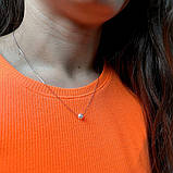 Срібне кольє Proba з натуральними перлами, вага виробу 1,52 г (2160908) 400450 розмір, фото 8