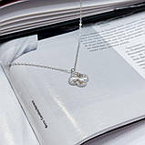 Срібне кольє Proba з без каменів, вага виробу 2,81 г (2168201) 450500 розмір, фото 4