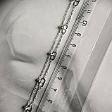 Срібний браслет Proba з без каменів, вага виробу 1,94 г (2197027) 1720 розмір, фото 3