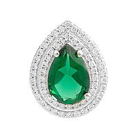 Срібна підвіска Proba зі смарагдом nano 2.238ct (2197324)