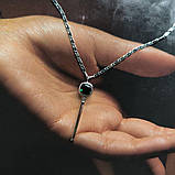 Срібна підвіска Proba зі смарагдом nano 0.95ct (2197362), фото 5