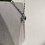 Срібна підвіска Proba зі смарагдом nano 0.95ct (2197362), фото 6