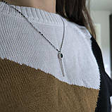 Срібна підвіска Proba зі смарагдом nano 0.95ct (2197362), фото 8