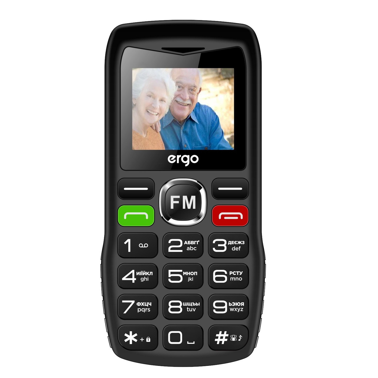 Мобільний телефон Ergo R182 Dual Sim Black, фото 1