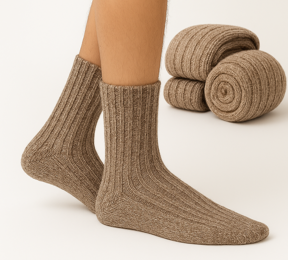 Шкарпетки теплі вовняні Norwegian Wool Socks M 39–42 Solve коричневі KT7003109 PeremogaUA, фото 1
