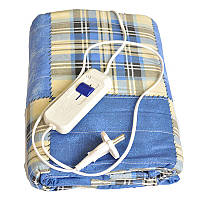 Простирадло з підігрівом напівторна 150x80 см. Синє Тріо (02101), електропростирадло | килимдра з підеріґру