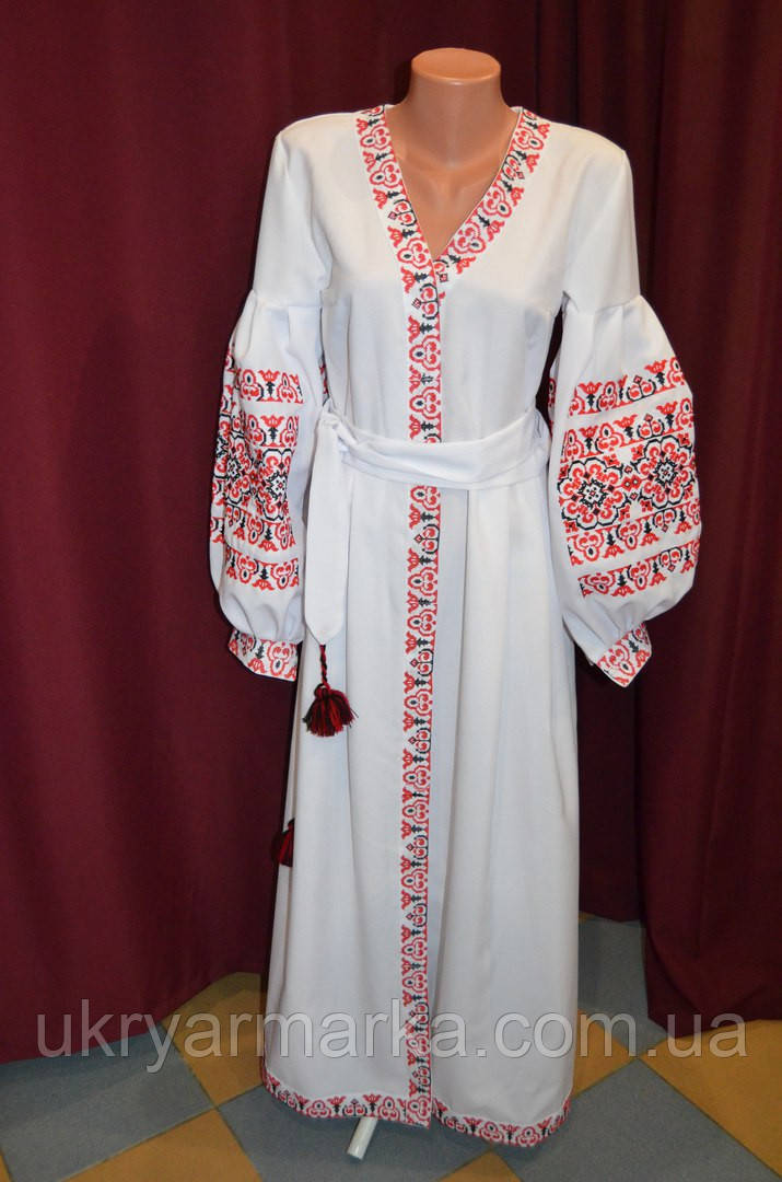 Вишита сукня на запах  "Божена"
