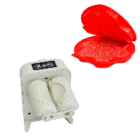 Комплект прес-форма для вареників Dumpling Machine та силіконова форма для приготування котлет 7 комірок