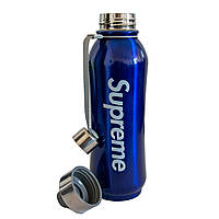 Металевий термос для напоїв SUPREME with cap Синій 500ml термос для чаю, термобутилка