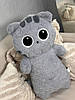 М’яка іграшка плюшева Кіт кудлатий сірий 65 см, фото 3