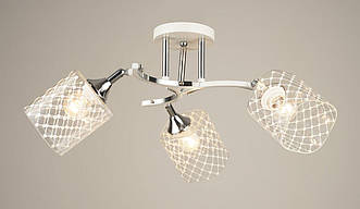 Люстра стельова Sirius B N4513/3 WT+CH з поворотнім механізмом
