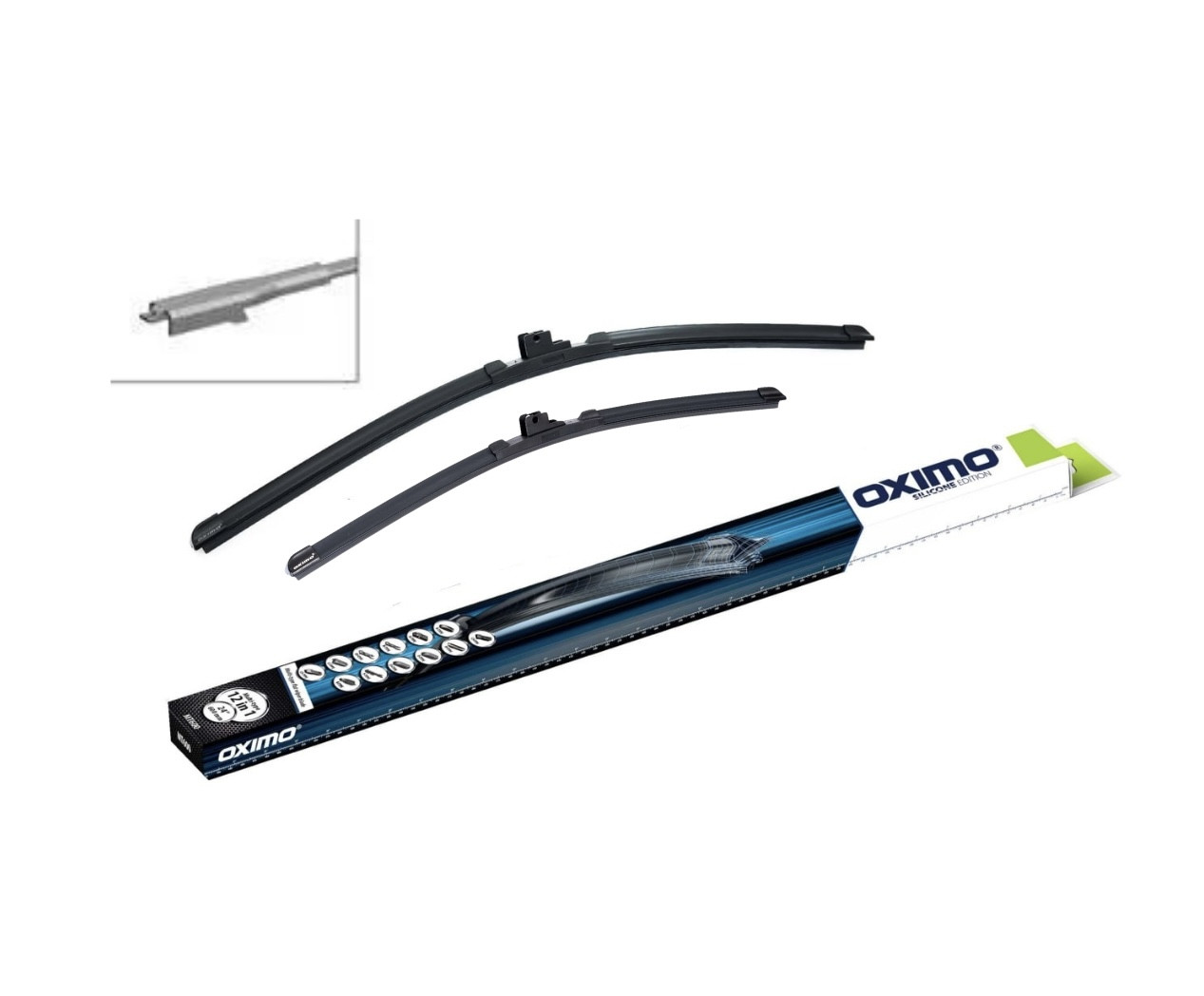 Двірники безкаркасні для Porsche Boxster (від 2012- р.в.) 575/525 мм OXIMO, комплект склоочисників (2 шт)