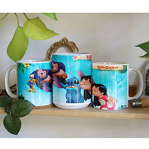 Чашка 330мл Ліло та Стіч "Поцілунок" / Lilo & Stitch 425