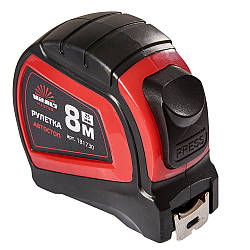Рулетка 8 м × 25 мм автостоп Vitals Master