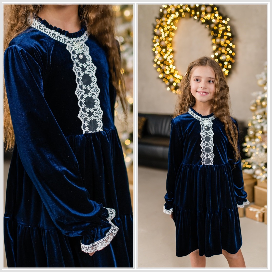 Сукня ошатна для дівчинки бархат Джулія, 122-146р.