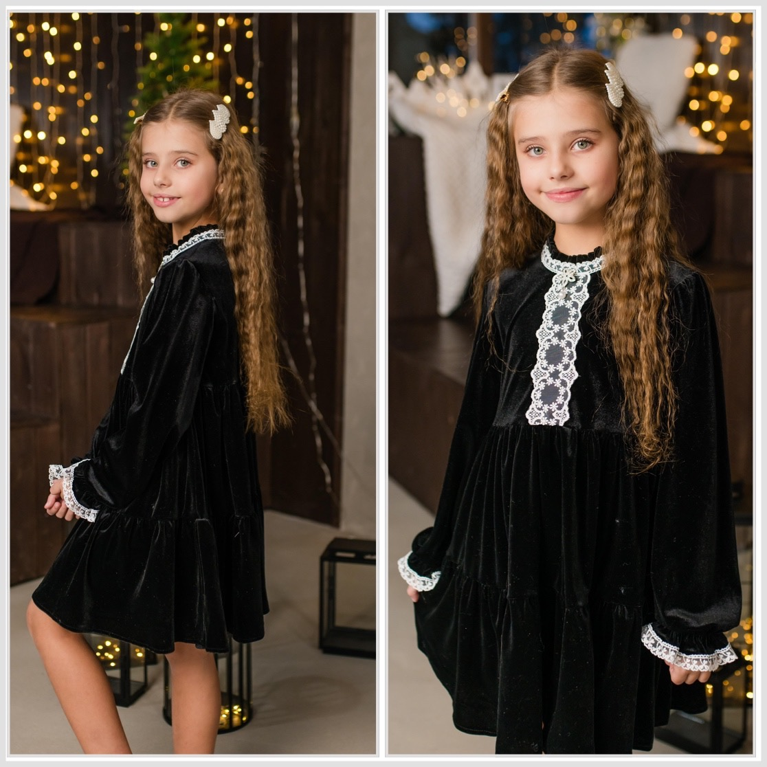 Сукня ошатна для дівчинки бархат Джулія, 122-146р.