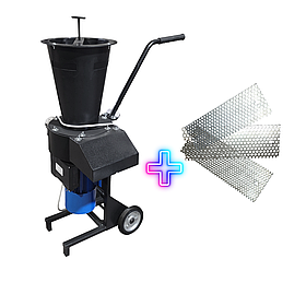 Зернодробарка "Едвард міні" 1.1 кВт на колесах з ручкою
