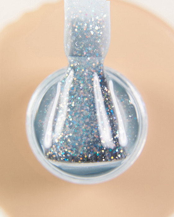 База для нігтів Dark Pro Base Shine №01 срібний з блиском, 15 мл, фото 1