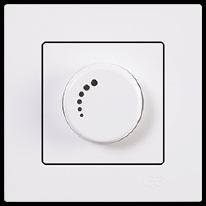 Диммер білий 600 Вт Gunsan Eqona 1401100100198, фото 1