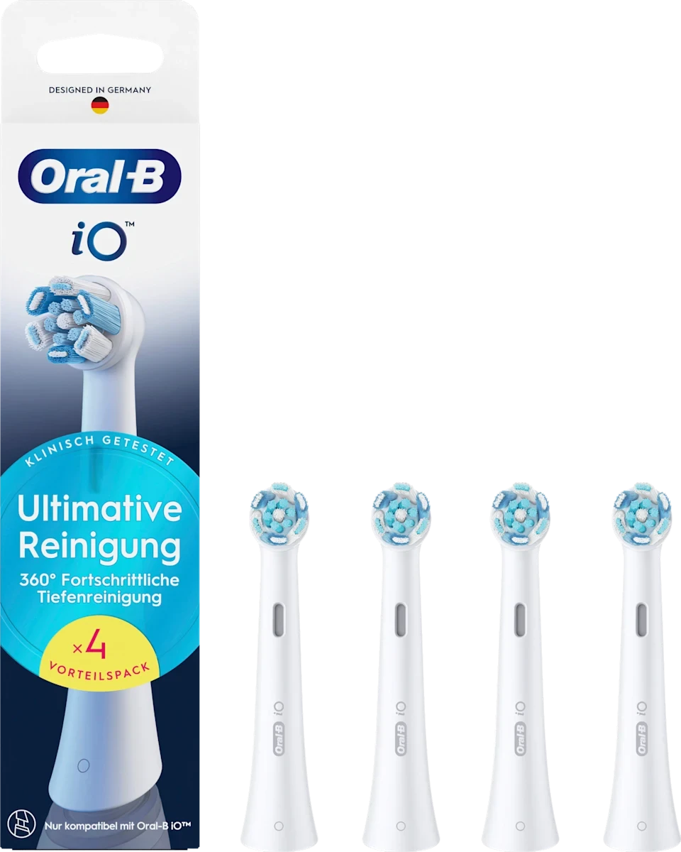 Насадки для зубної щітки Braun Oral-B "iO Глибоке очищення" (4шт.) чорні/білі