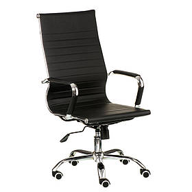 Офісне крісло Solano 6 artleather black керівника з артшкіри та механізмом Tilt