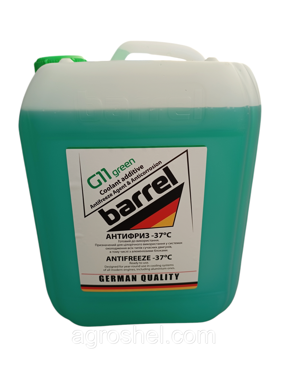 АНТИФРИЗ BARREL G11 ОТ -37 20Л GREEN, фото 1