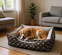 Лежак для собак і котів Глорія коричневий