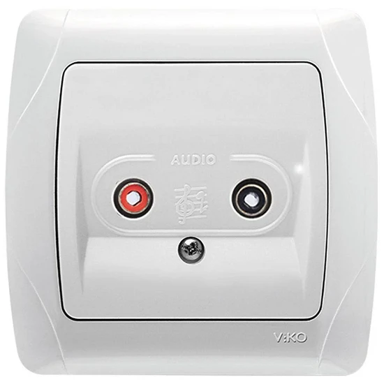 Розетка акустична біла VIKO Carmen 90561037, фото 1
