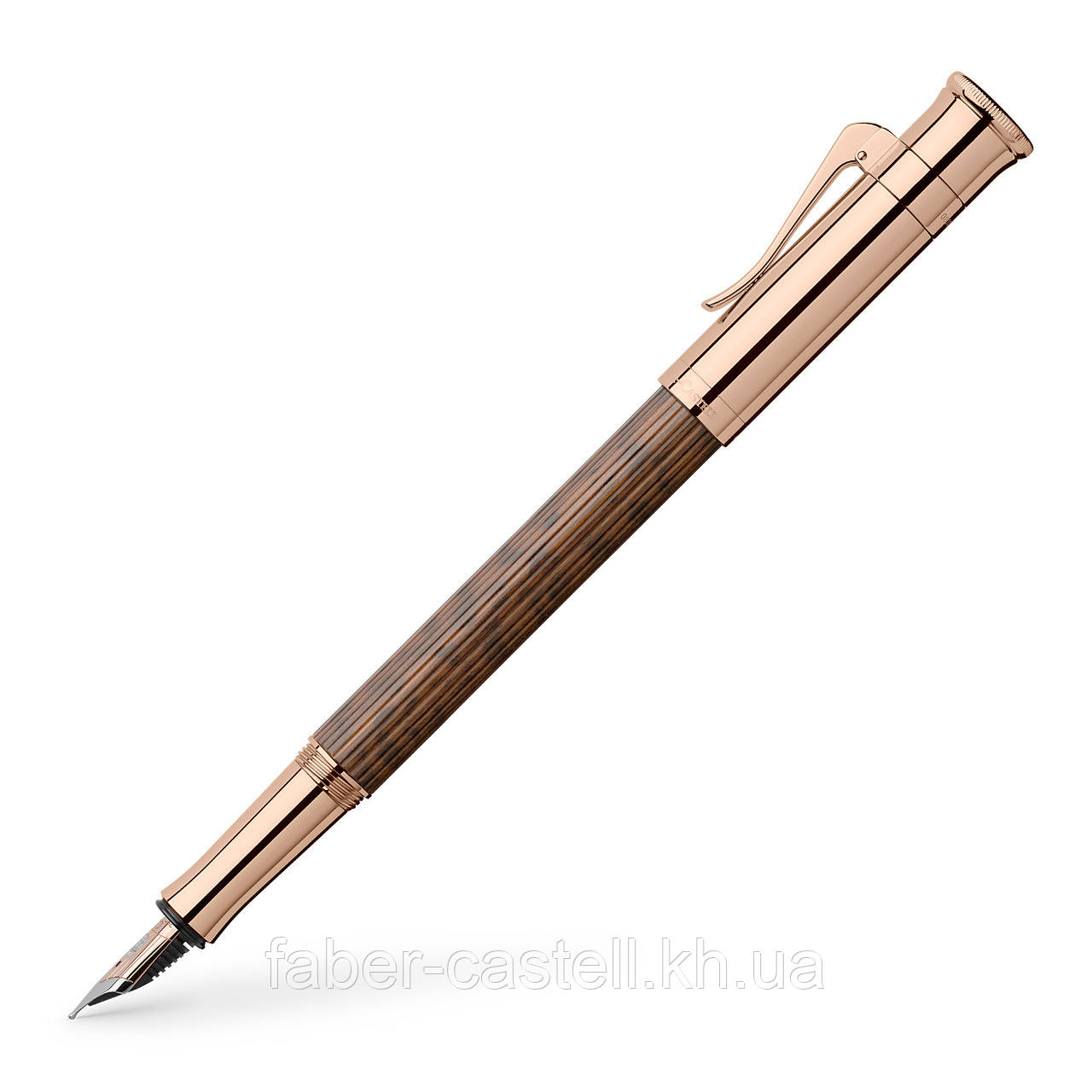 Ручка перова Graf von Faber-Castell Limited Edition Snake Wood Rose Gold, перо М (0,7 мм), 145620, фото 1